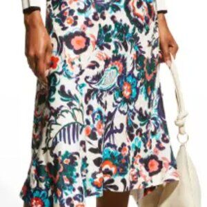 Tanya Taylor Erin silk floral skirt
